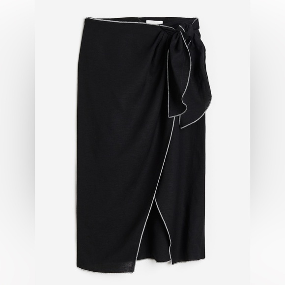 NWT Black Wrap Skirt - Picture 1 of 5